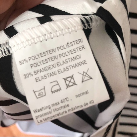 OURS | Striped Dress T-Shirt Short Sleeve White S - Picture 7 of 7